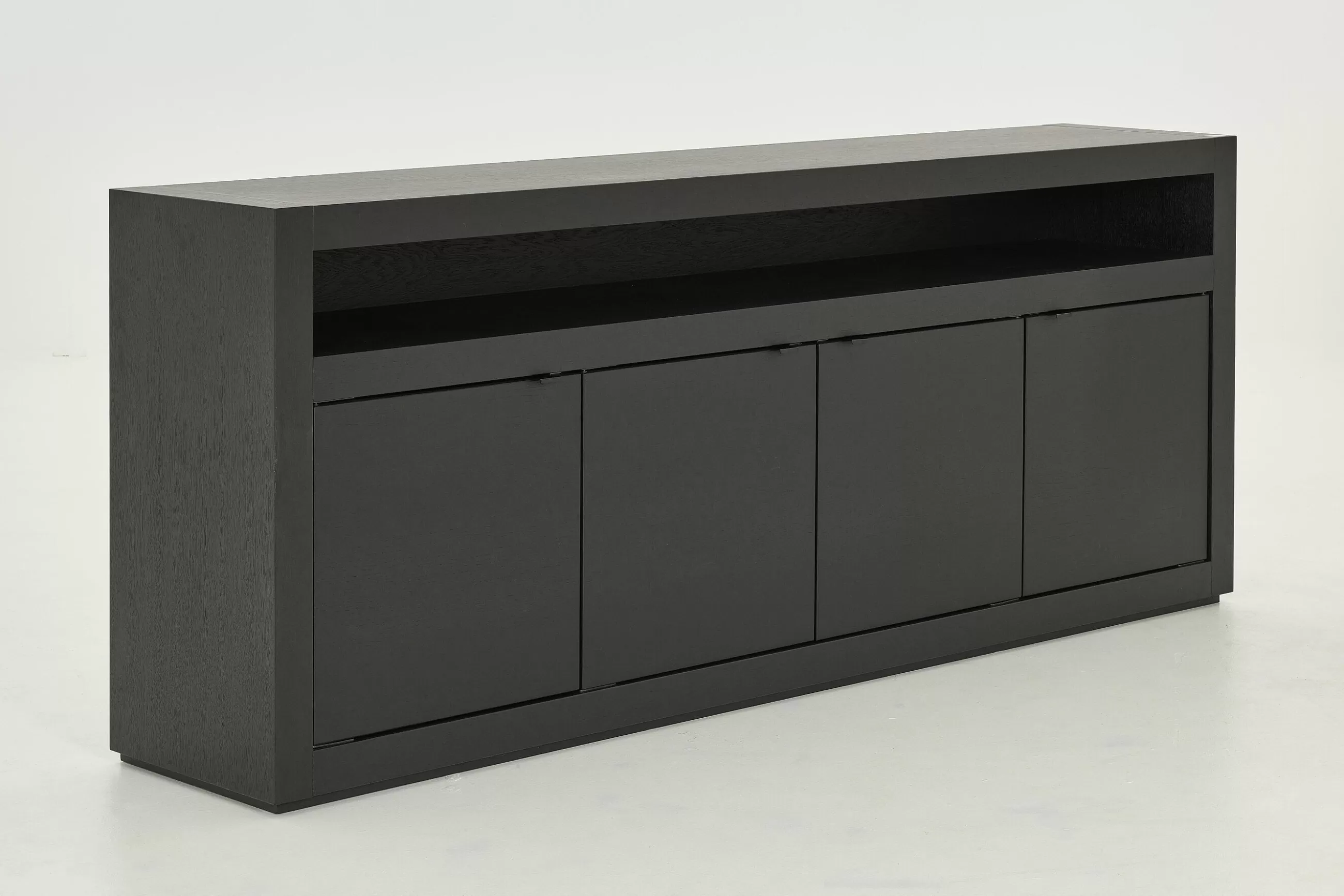 Flamant Bjorn, Buffet, Noir, 4 Portes, Avec Lumieres Led A Intensite Variable- Buffets