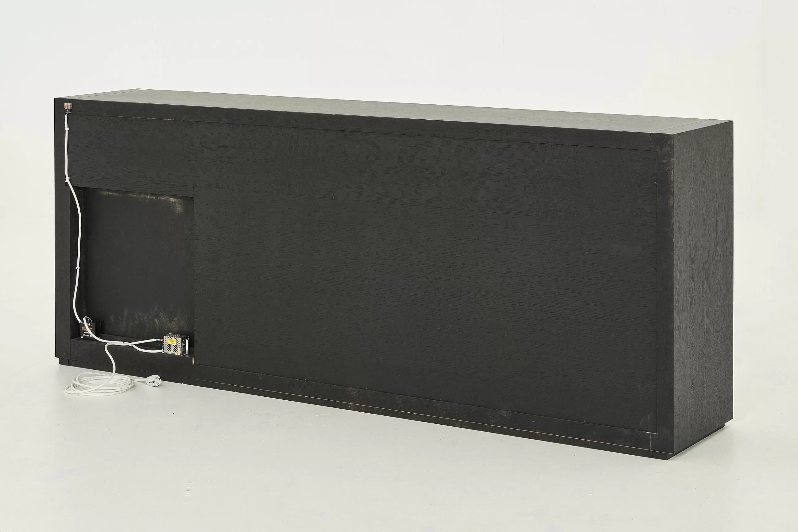 Flamant Bjorn, Buffet, Noir, 4 Portes, Avec Lumieres Led A Intensite Variable- Buffets