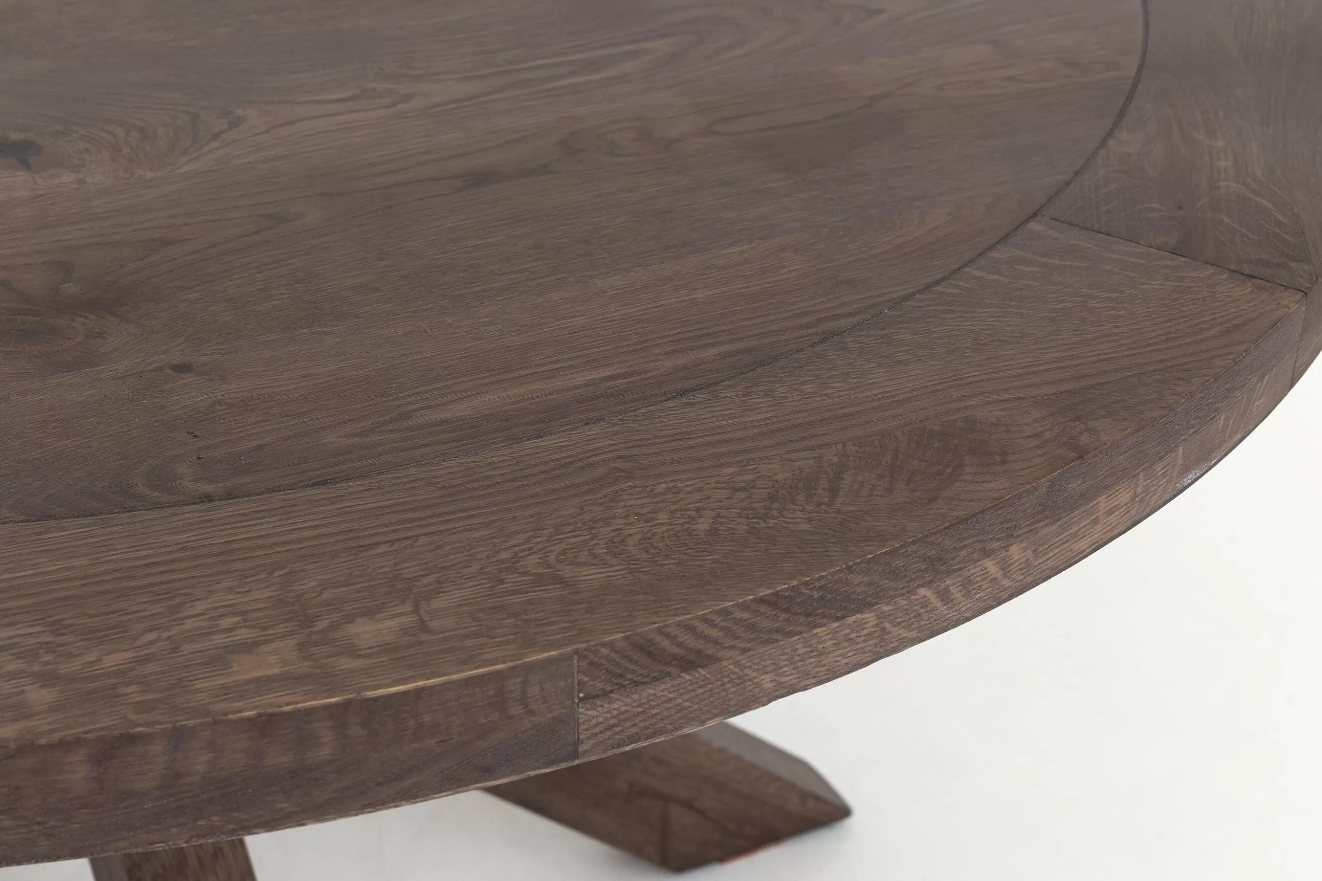 Flamant Forino, Table A Manger, Chene Fume, Ronde, 110 Cm- Tables A Manger