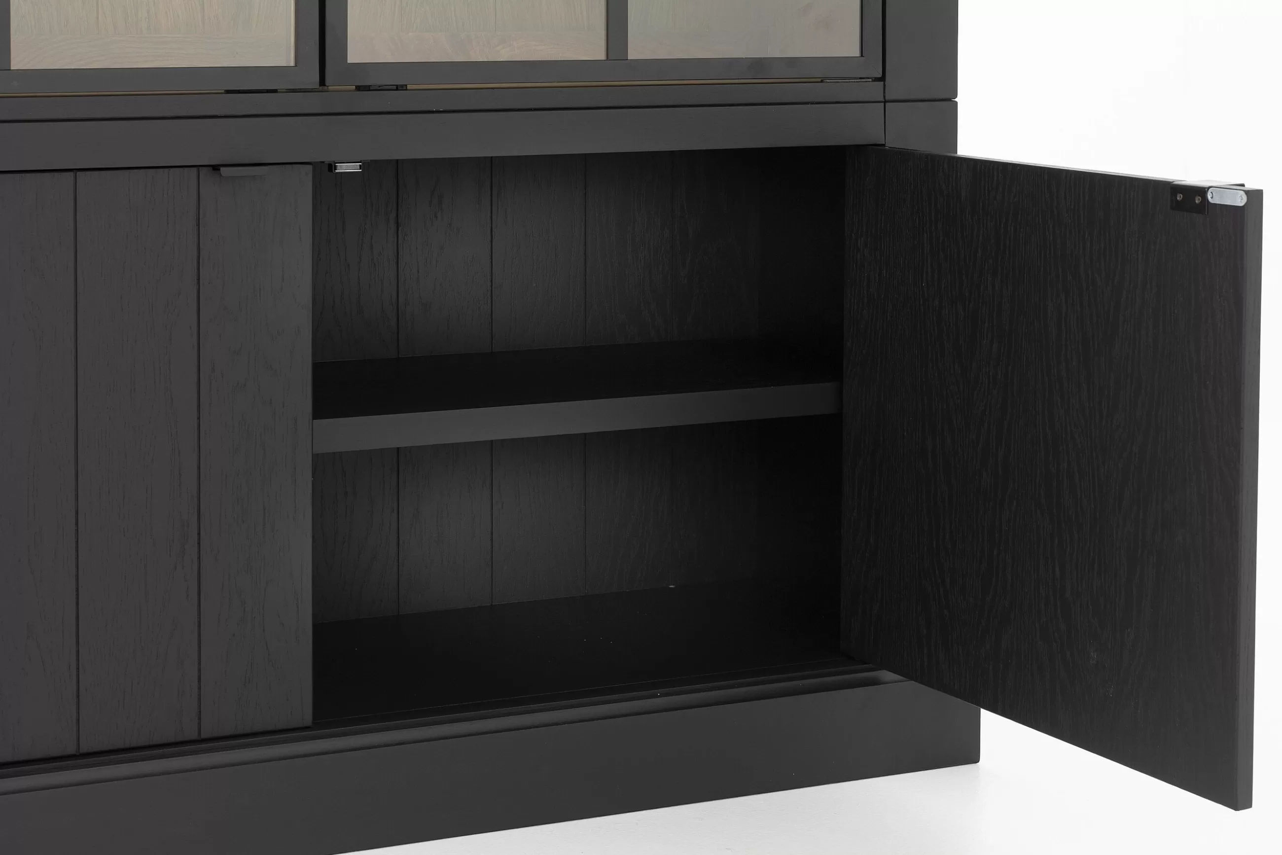 Flamant Iron Jason, Armoire, Noir, Chene, 3 Portes En Fer- Placards