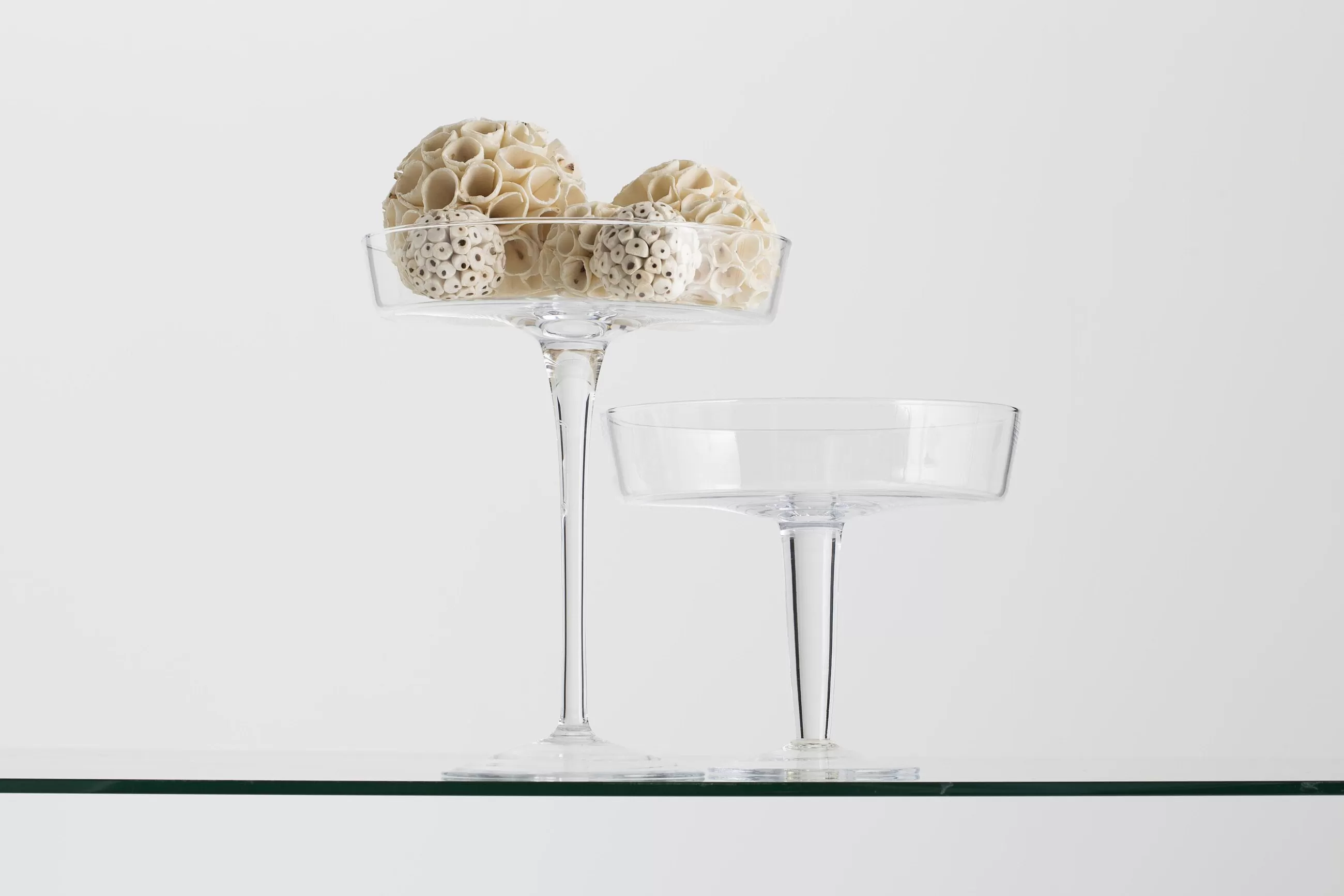Flamant Kira, Plat, Sur Pied, Verre, L- Décoration