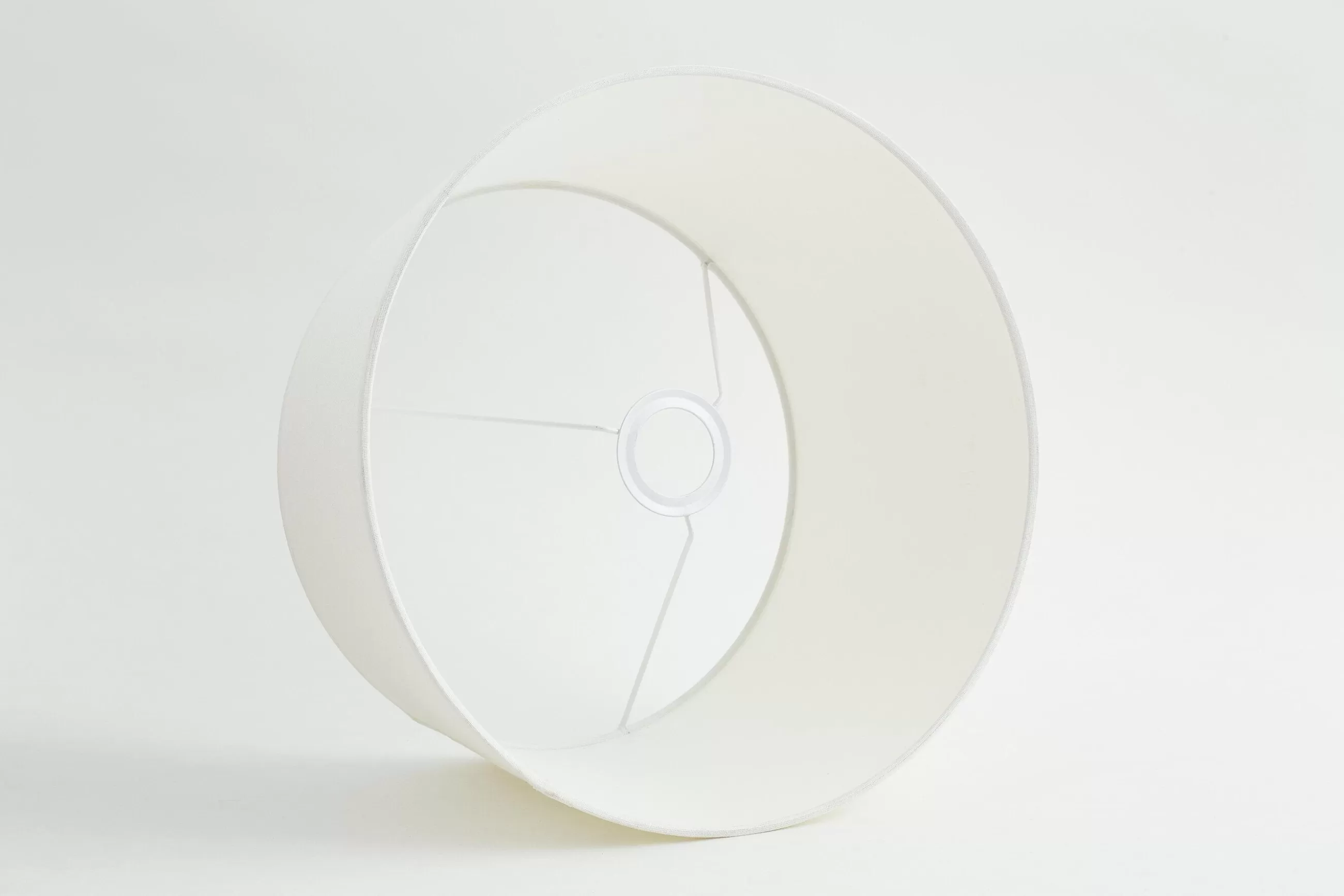 Flamant Lindro, Abat-Jour, Blanc Casse, Cylindre, 35 Cm- Eclairage