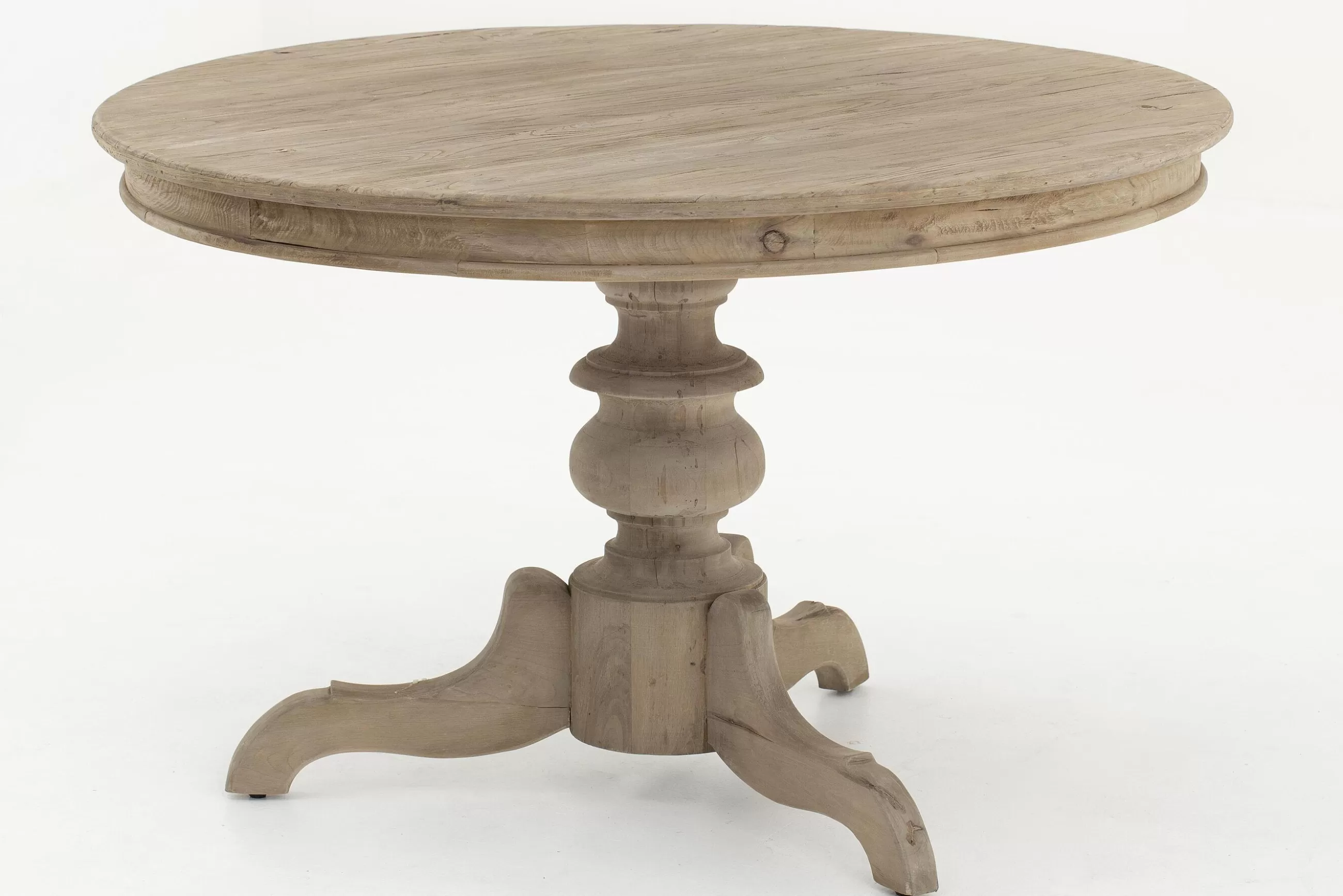 Flamant Milan, Table A Manger, Ronde, Bois Recycle, 120 Cm, Modele 2- Tables A Manger