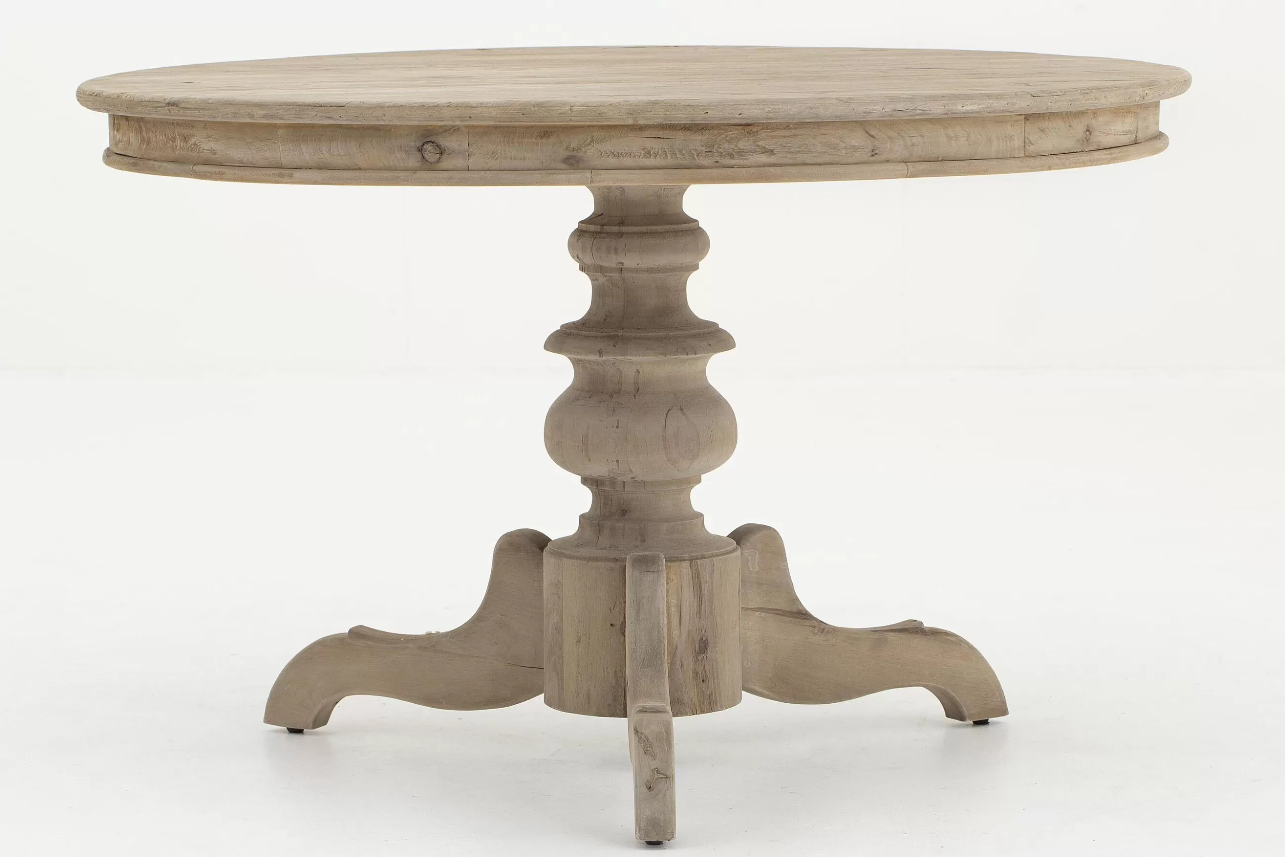 Flamant Milan, Table A Manger, Ronde, Bois Recycle, 120 Cm, Modele 2- Tables A Manger